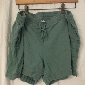 Old Navy Olive linen shorts